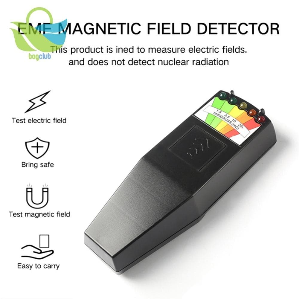 [Bagclub.br] K2 5 Medidor LED Gauss EMF Digital De Radiação De Campo Eletromagnético LCD