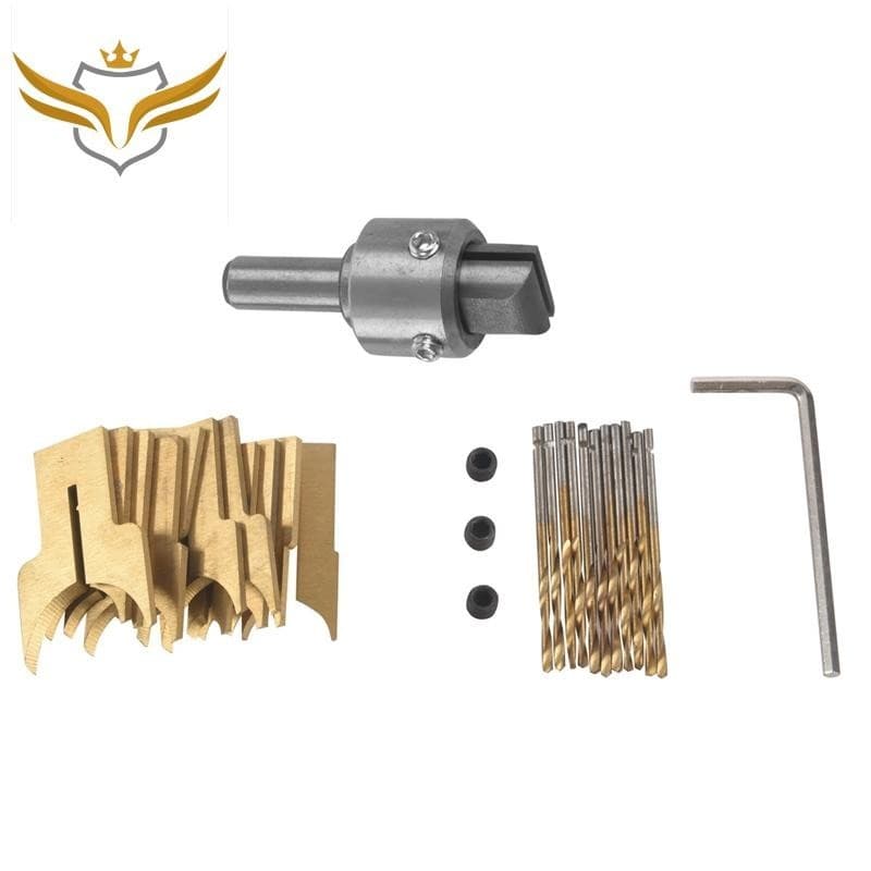 Faca De Esfera Metálica 24Pcs Ferramentas Para Trabalhar Madeira Broca De Contas De Moldagem Rotativas 6-25Mm