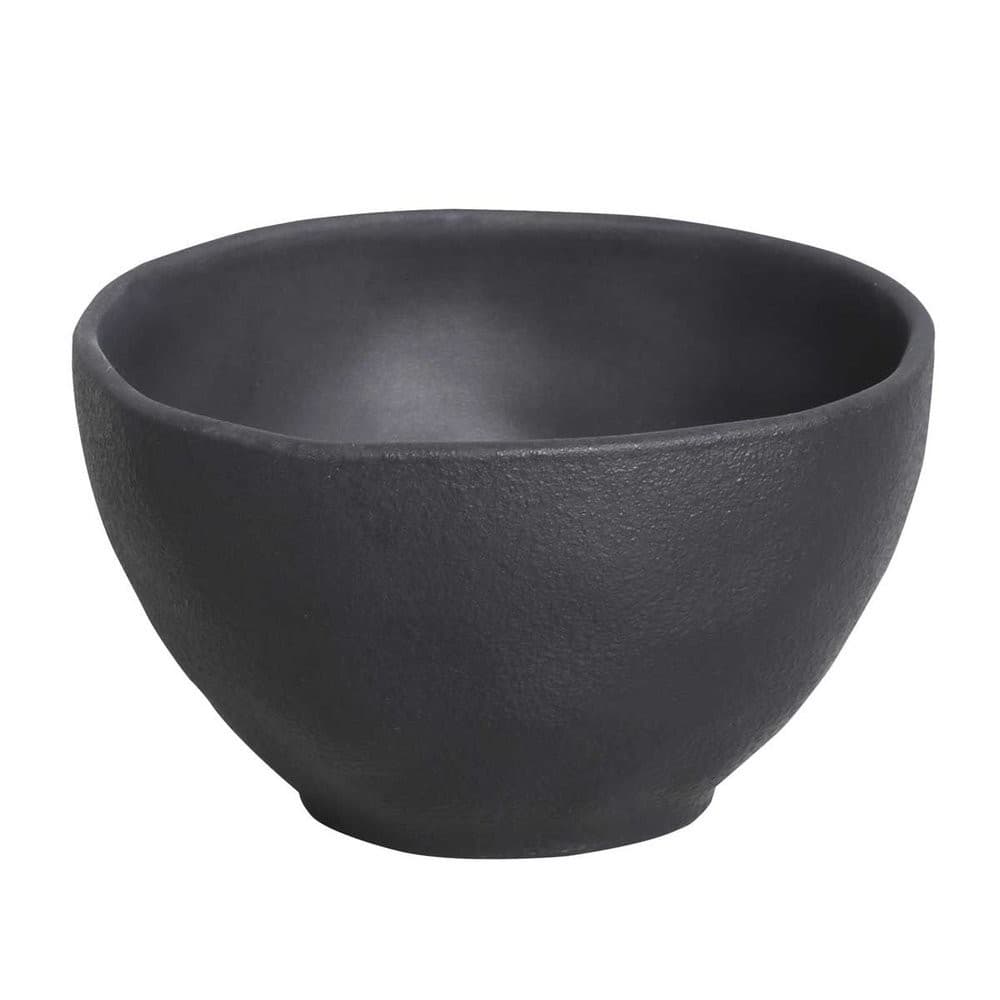 Bowl Grande de 558ml Tigela em Stoneware Orgânico Preto Matte Porto Brasil