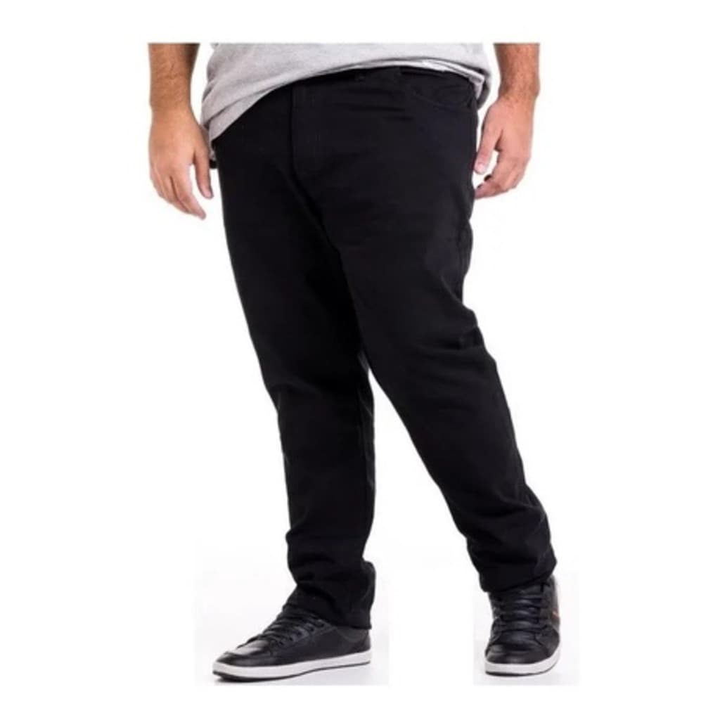 Jeans masculinos plus size 50 52 54 56 preto e escuro venda de fábrica