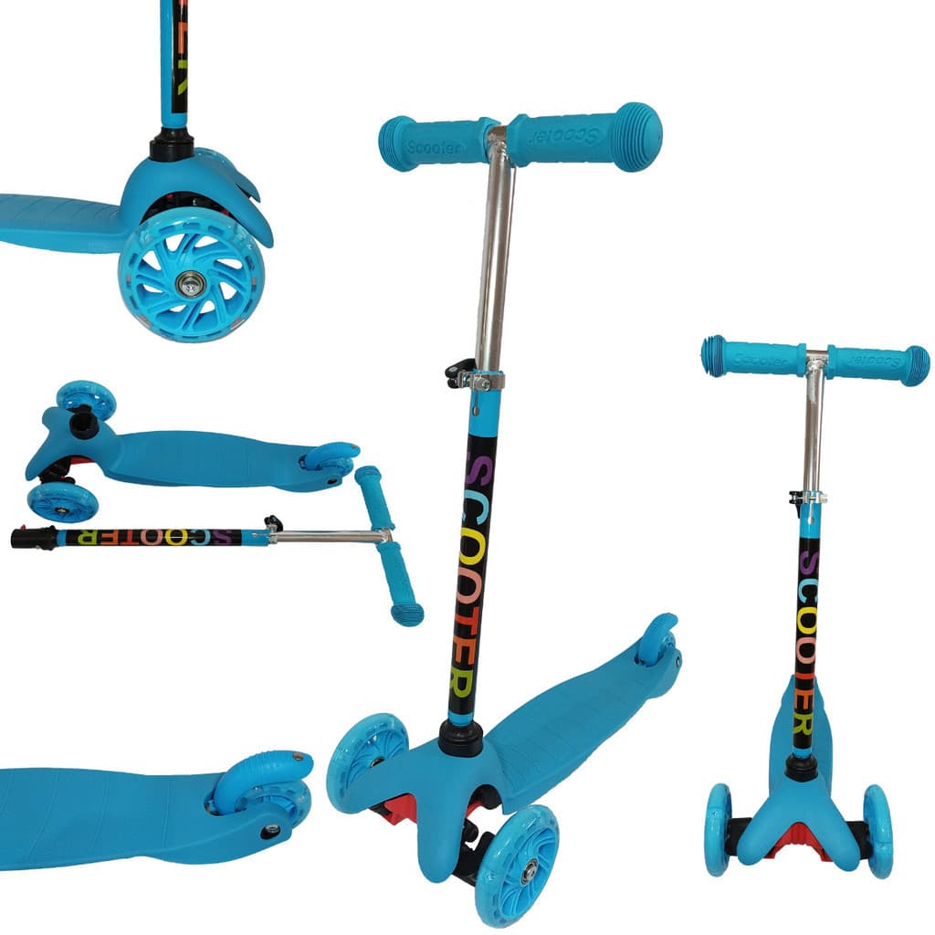 Patinete Infantil 3 Rodas com Led Ajustável