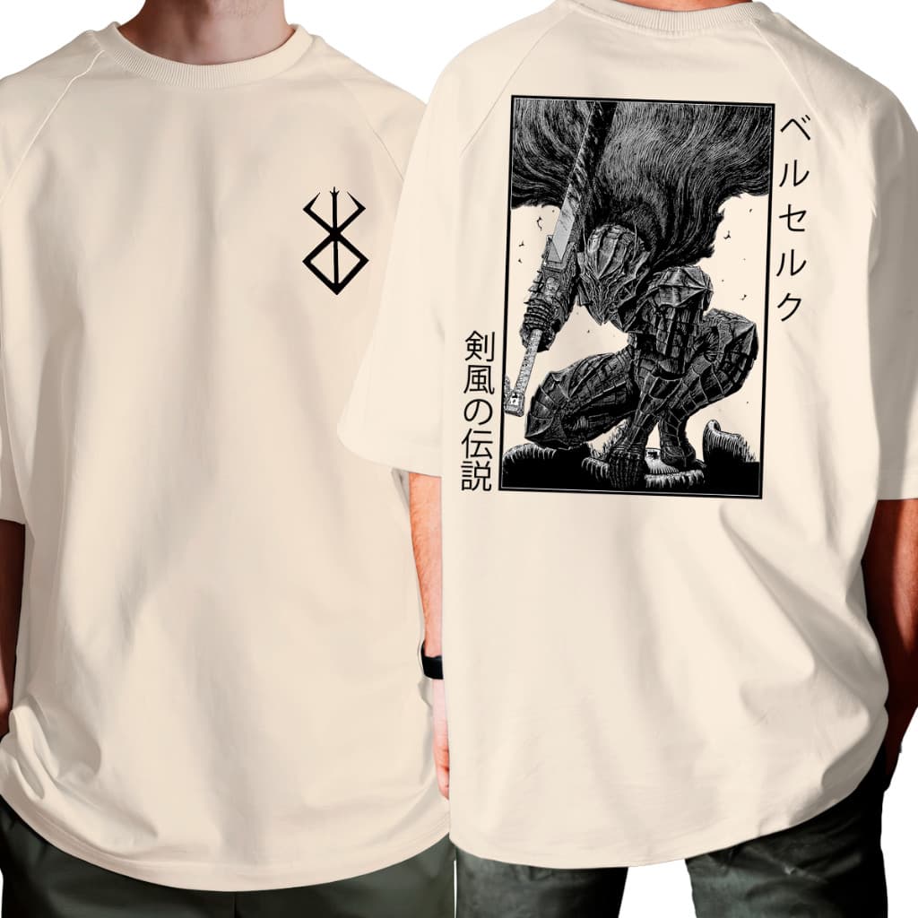 Camisa Camiseta Unissex Streetwear Bersek Varias Estampas Cavalheiro Algodao Premium