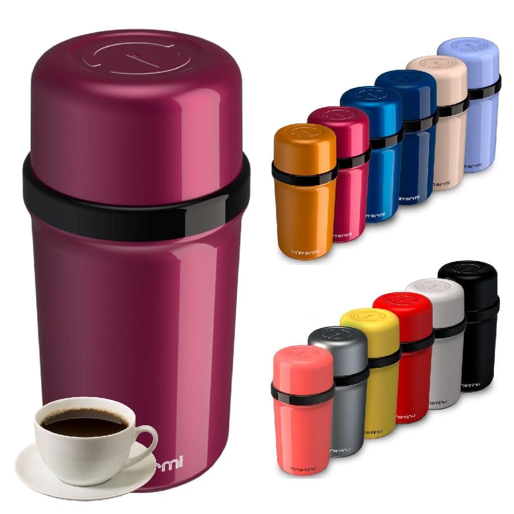 Garrafa Térmica 250ml Fano Rosa Média Café Chá Leite Suco Água Leve Portátil Escolar - Unitermi