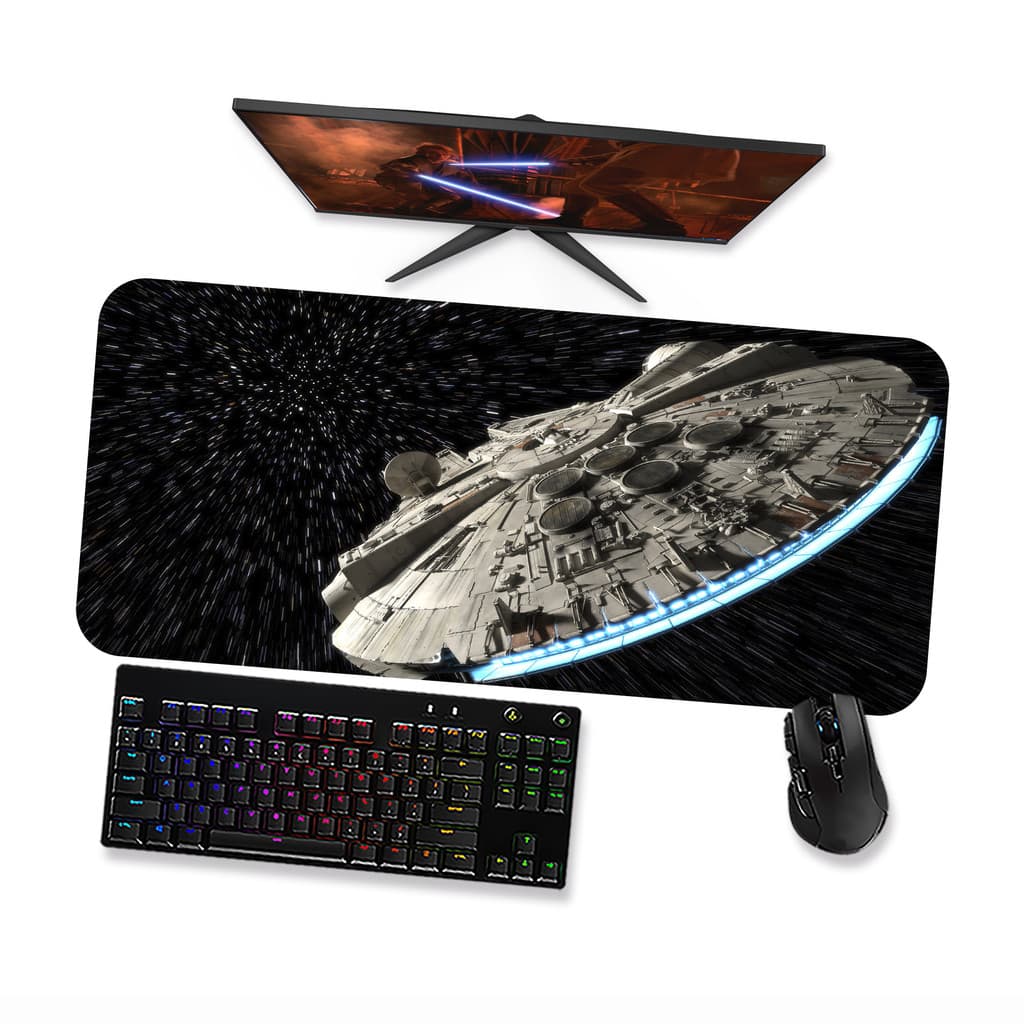 Mousepad STAR WARS Millennium Falcon 1 Speed Costurado Mouse pad Gamer 90x40 70x30 80x40 60x40 45x40