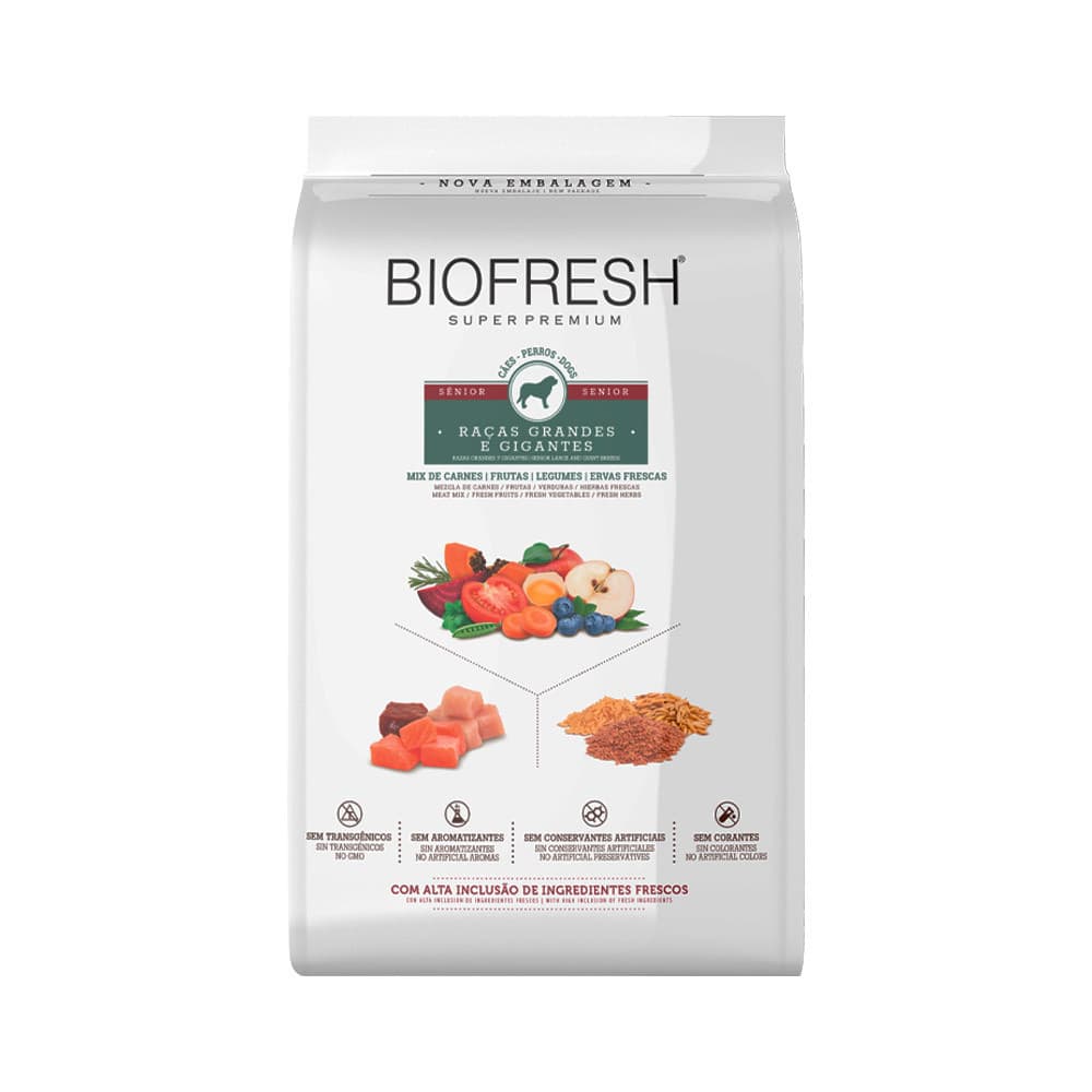 Racao Biofresh Caes Senior Racas Grandes e Gigantes 15kg
