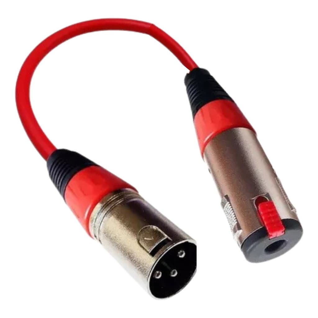 Adaptador Xlr P10 Femea C/trava Dupla-blindagem Balanceado