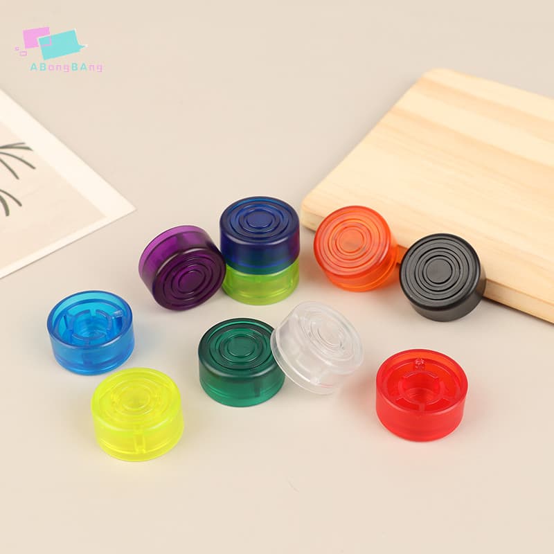 Abongbanghn 5 Pçs Pedal De Efeito Guitarra Pé Peças Do Prego Toppers Botão Plástico Pára-Choques Footswitch Protetor Ace