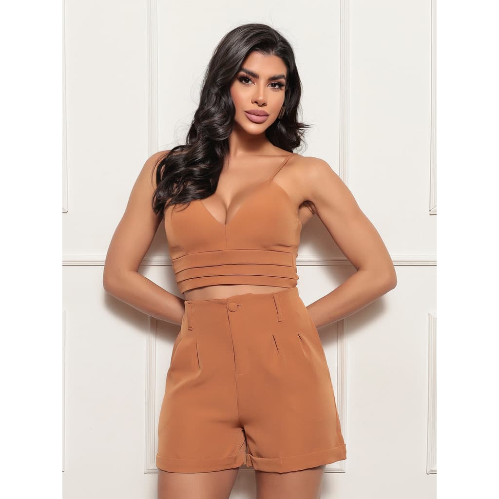 Conjunto de Alcinha Com Short Feminina