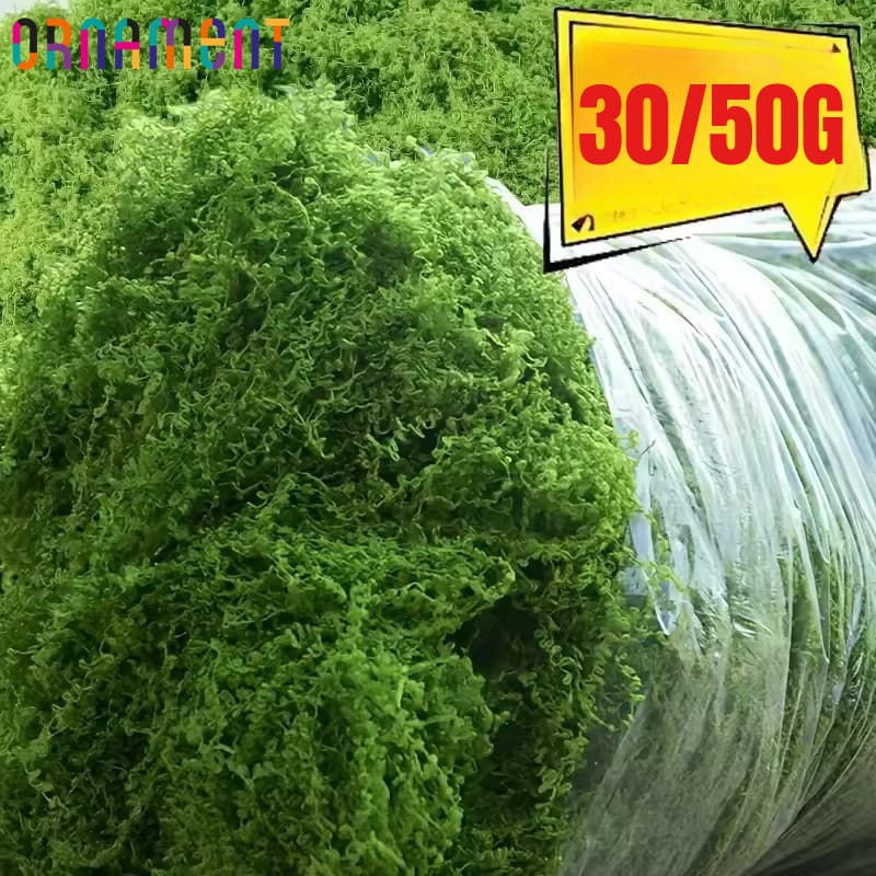 Musgo Verde Biônico-Esticável , Permeável-Planta Artificial-Grama Lichen Realista-De Emulado-Enfeites DIY De Bonsai De M