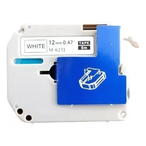 Fita rotuladora Mk-231 Compativel White - Masterprint Cor Branco