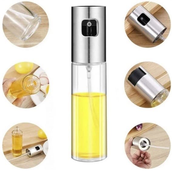 Porta Azeite de Vidro 470ml 2 Em 1 Frasco de Spray Azeite/Óleo Borrifador 470ml