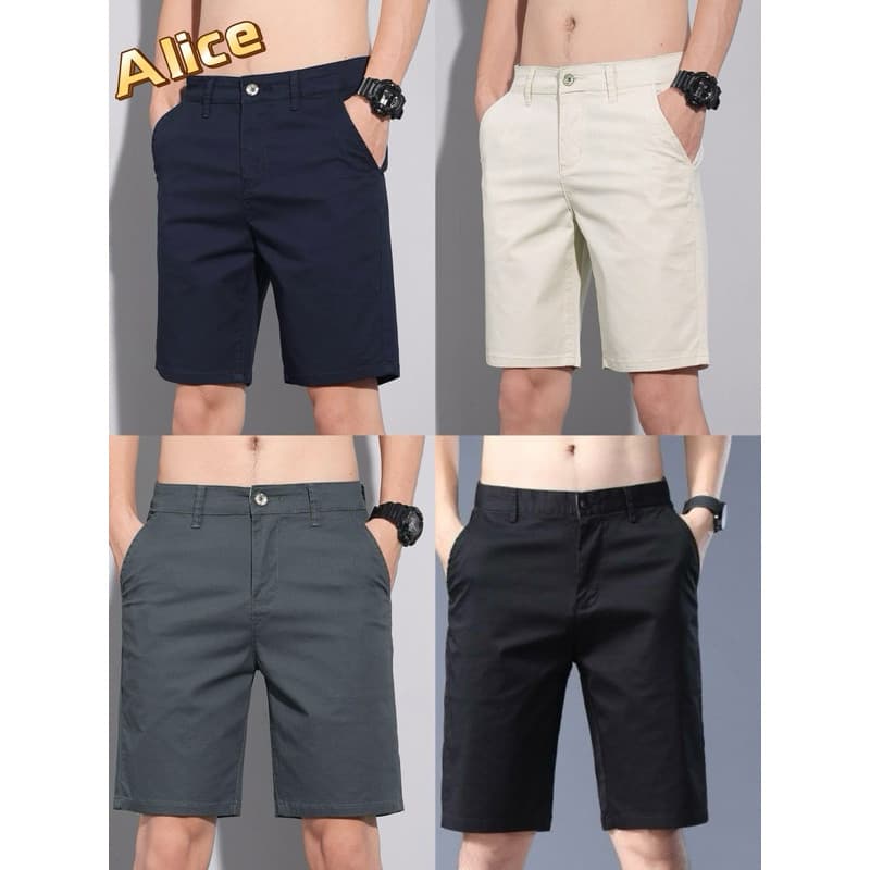 Kit 4  Bermuda Sarja Masculino Brim Short