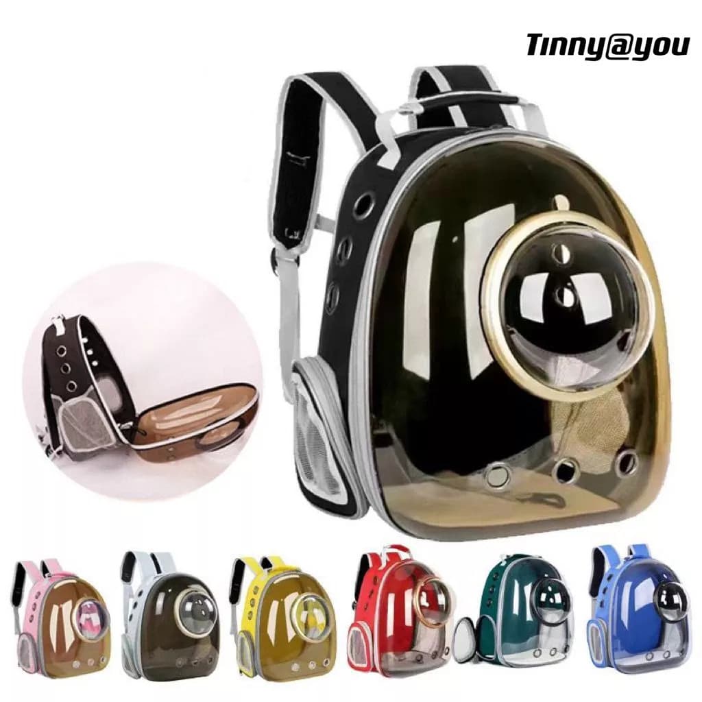 Mochila Bolsa Pet Visão Panorâmica Astronauta Color Gato Ou Cachorro