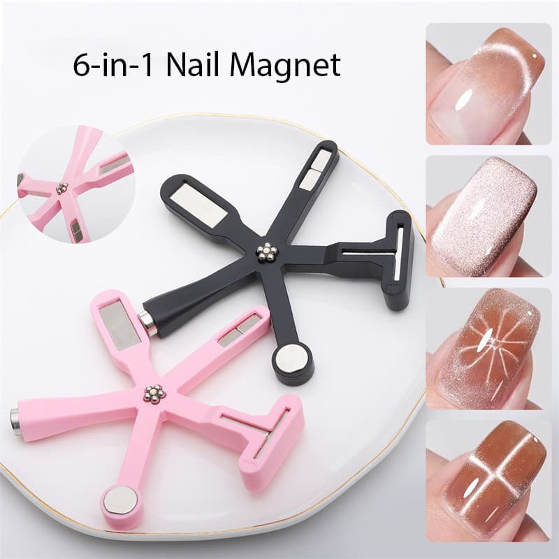 Vara Magnética Forte 6 Em 1 Para Gato , Ferramenta Esmalte De Unhas , Caneta , Design De Arte Efeito Glitter , Ferrament