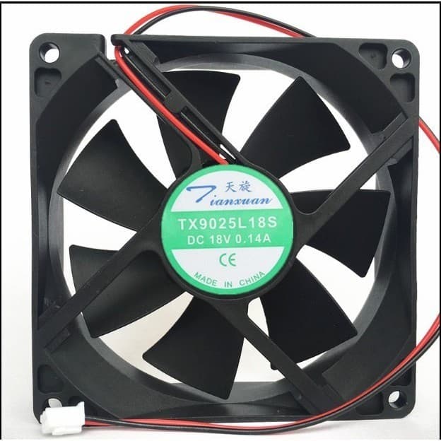 TX9025L18S Tianxuan 18V armário de vinho radiador 9cm geladeira termostato gabinete silencioso desumidificador ventilado