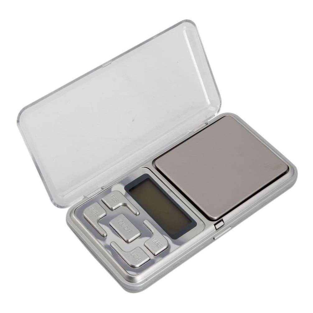 Mini Balança Digital Lcd Alta Precisão Portátil Com Bandeja Capacidade máxima 0.5 kg Cor Prateado