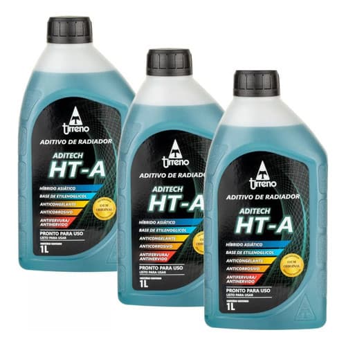 3 Aditivo Radiador Azul Ht-a Pronto Uso Asiatico HYBRID ASIAN