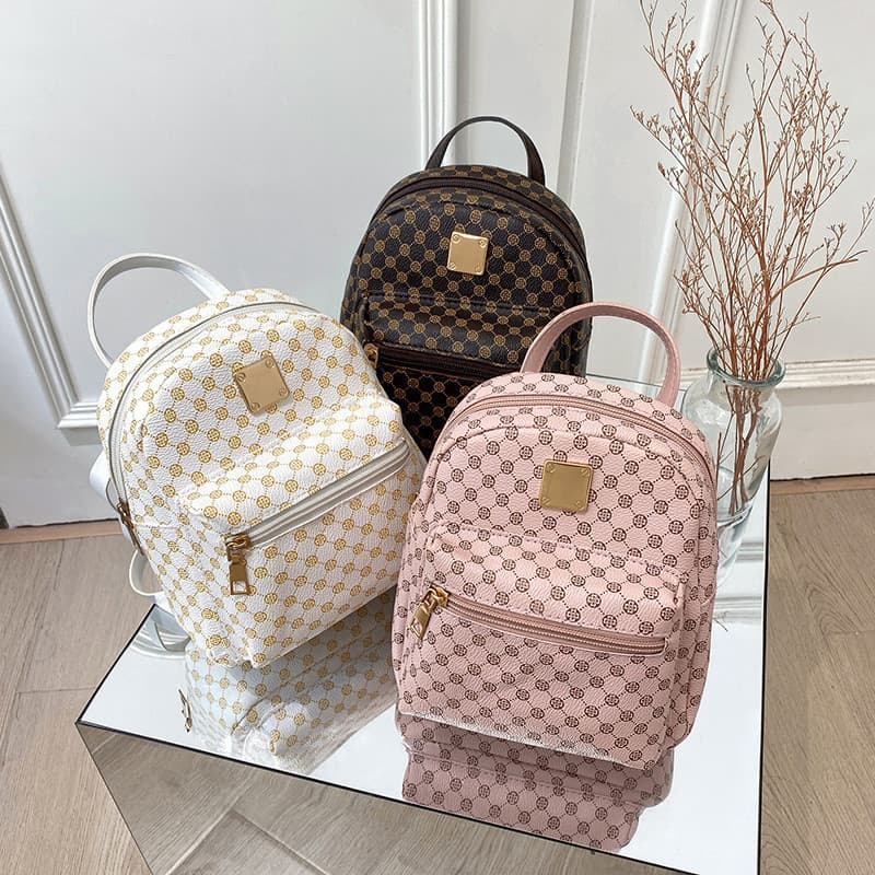 Mochila para Meninas 202 Bolsas Femininas Exportação Mochila de Ombro Duplo Atacado Moda Versátil Estilo Coreano Mochila