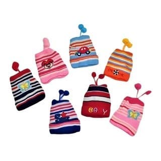 Touca Gorro Infantil Bebe De Frio Com Pompom Sortidas Bem Quentinha De Lã Bebê 0 A 12 Meses