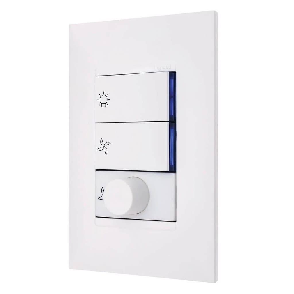 Conjunto Controlador Ventilador Bivolt 4x2 611125BC Pial Plus+