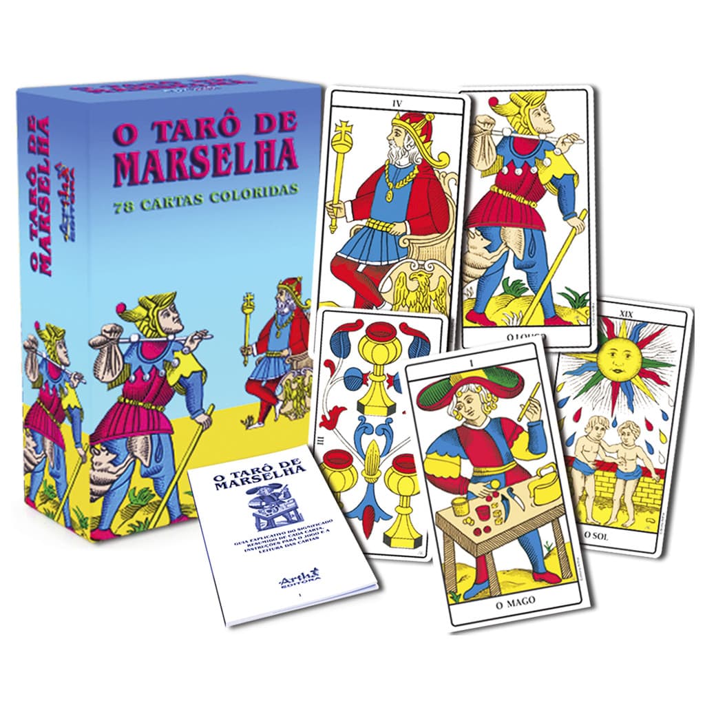 O Tradicional Tarô de Marselha 78 Cartas com Manual