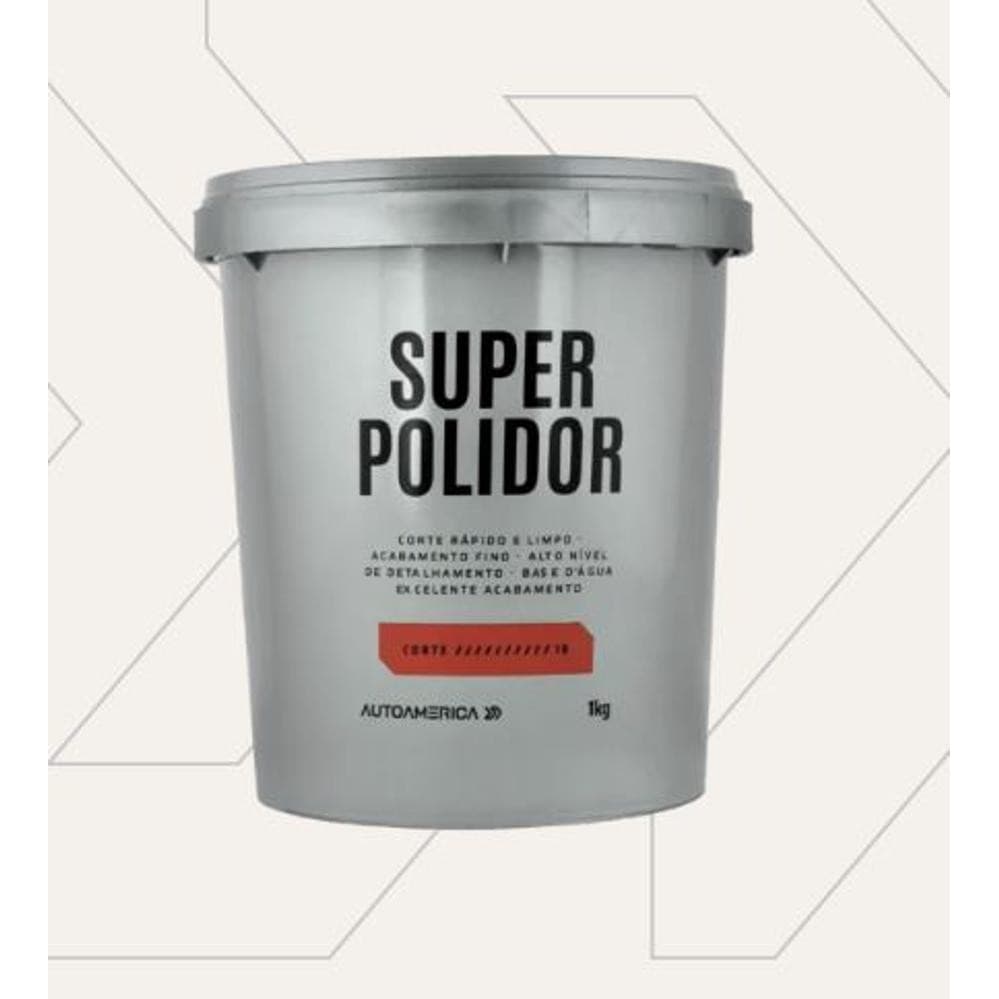 KIT COM 12 UNIDADES MASSA POLIR SPARTACUS SUPER POLIDOR 1KG