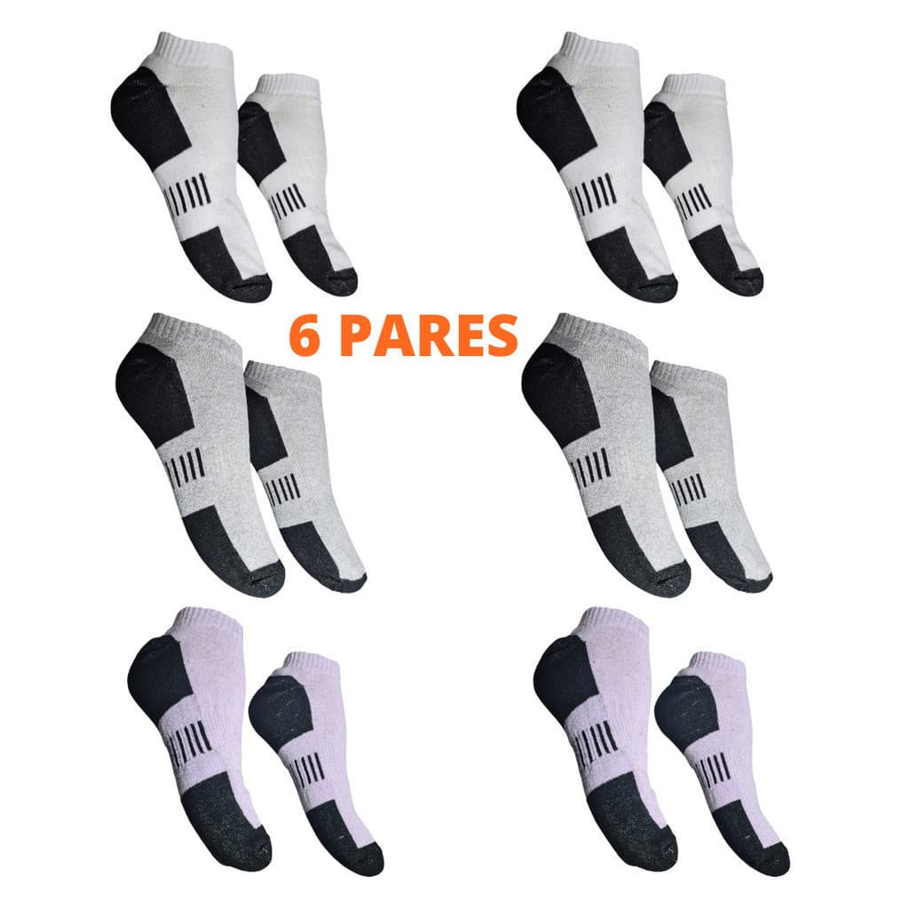 Kit 6 Pares De Meia Prime Feminina Cano Curto Algodão Atacado