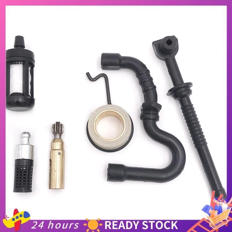 Bomba De Óleo Engrenagem Sem-Fim Linha De Filtros Combustível Kit De Mangueiras Para Stihl MS 180 170 MS180 MS170 018 017 Peças Motosserras 11236407102