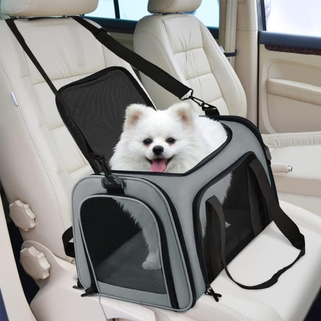 Bolsa de Transporte Pet Avião Viagem Mala para Cachorros e Gato Cabine Caixa