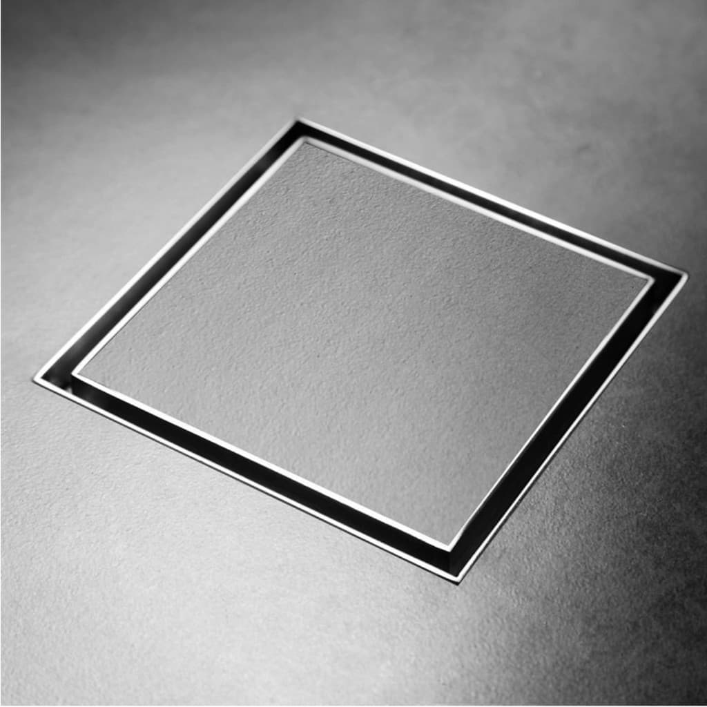 Kit 5 Ralos Oculto 15x15 Invisível Sifonado inteligente - Seca piso/Porcelanato com tela