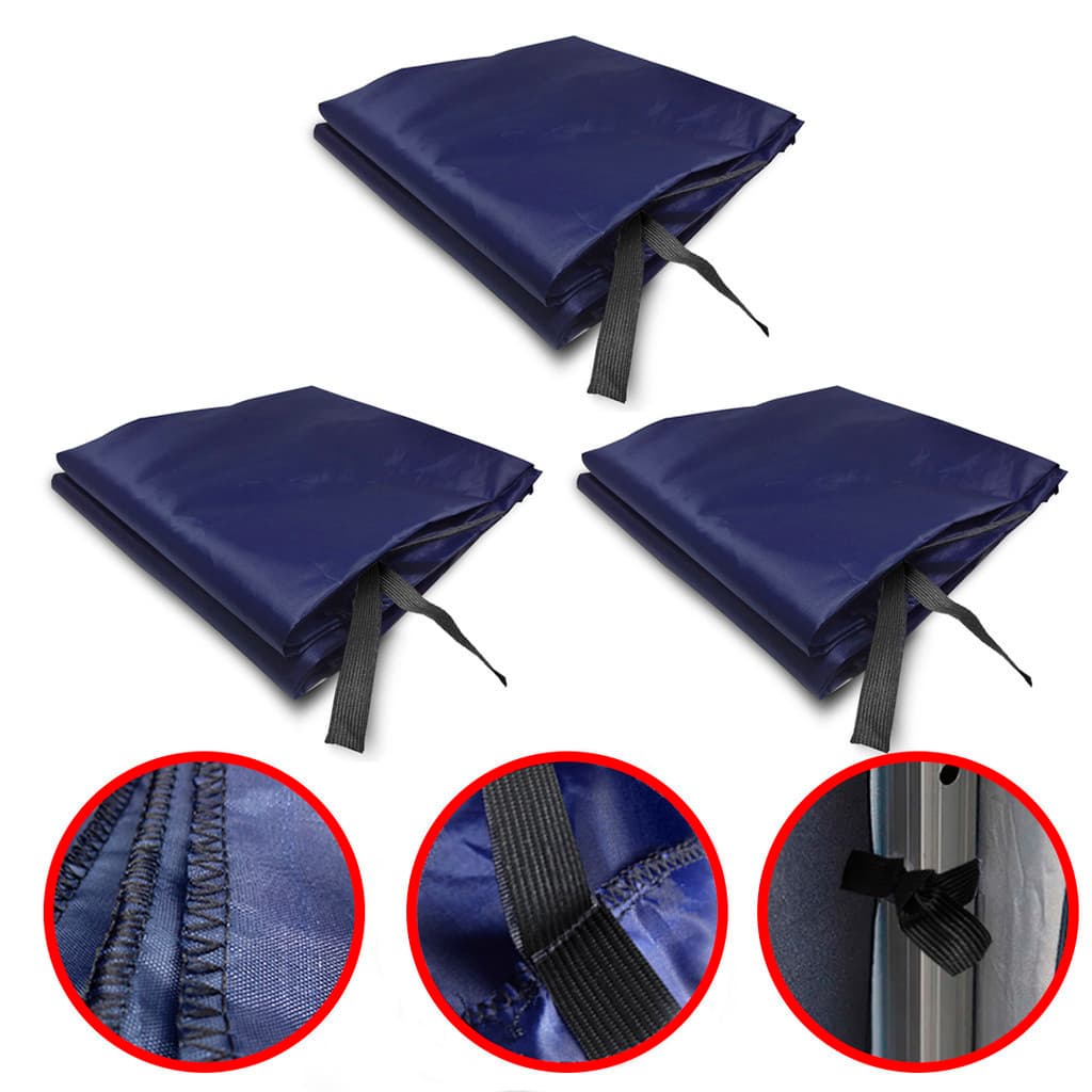 3 Paredes Fechamento Lateral Removível Para Tenda Gazebo 3x3 Azul