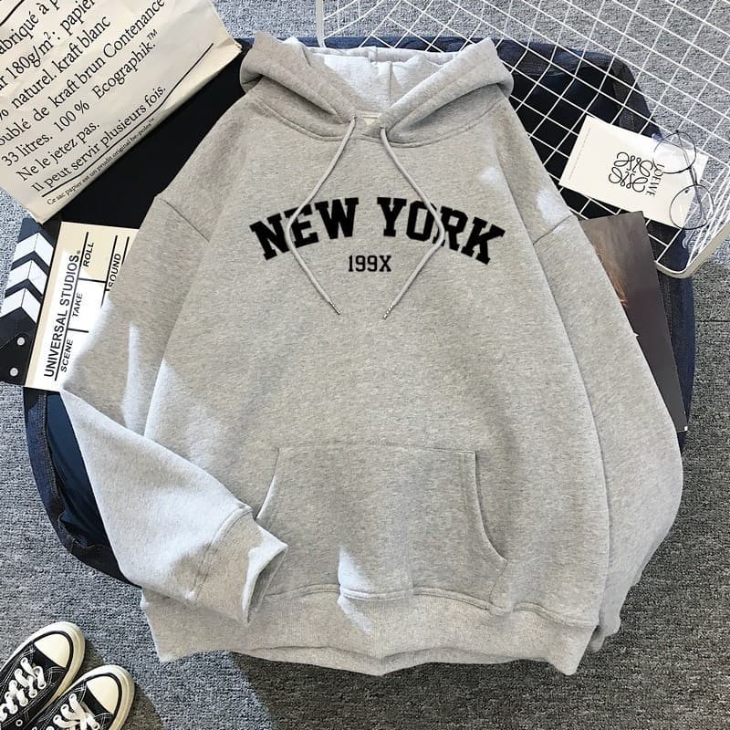 Moletom Canguru Unissex Capuz Moda Tumblr New York EUA