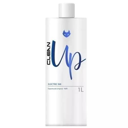 Refil 1L Espuma P/ Limpeza Profissional Electric Ink Clean Up Tattoo Tatuagem