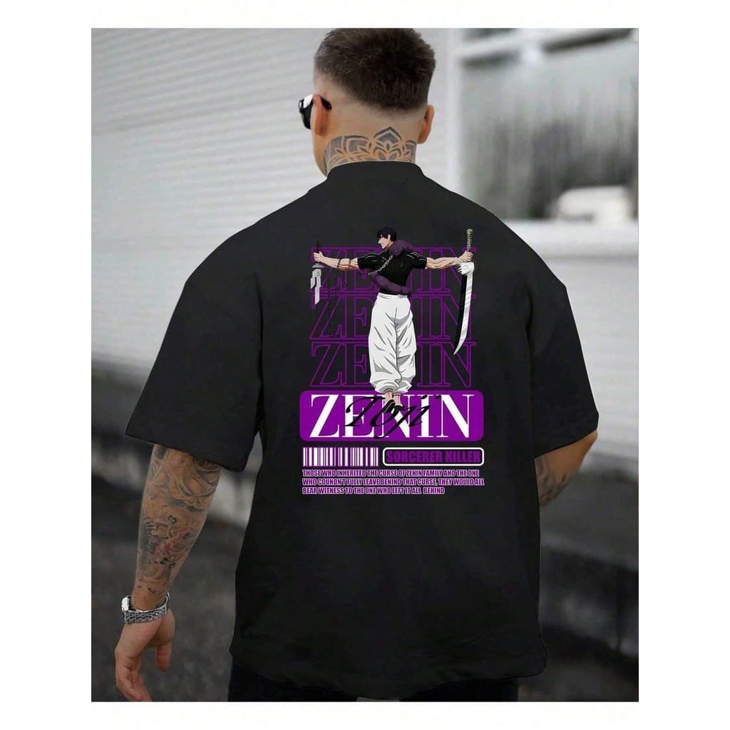 Camiseta Básica Anime Jujutsu Maki Zenin Kaisen Wiki Clã Feiticeiro