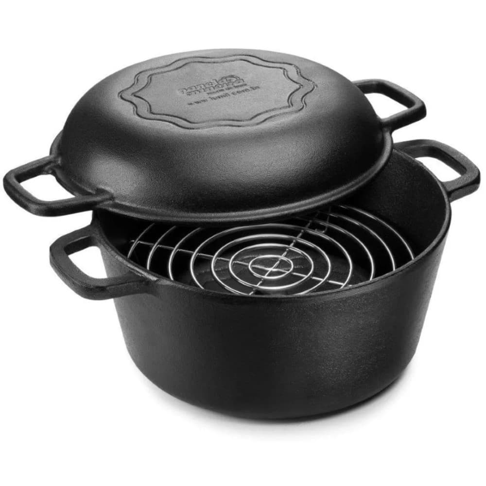 Panela de Defumação 24 cm 5.7 L em Ferro Fundido Panela Mineira