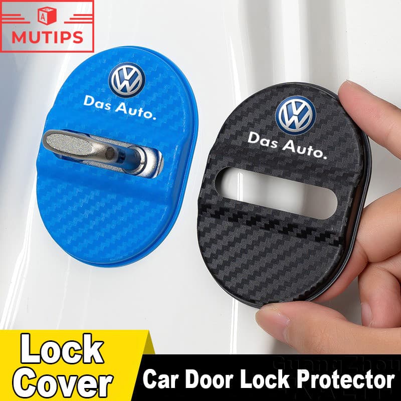 4 Pçs/Set VW Volkswagen Fechadura Da Porta Do Carro Protetor Capa Anti-Risco Almofada De Para Amarok Golf MK7 MK4 MK3