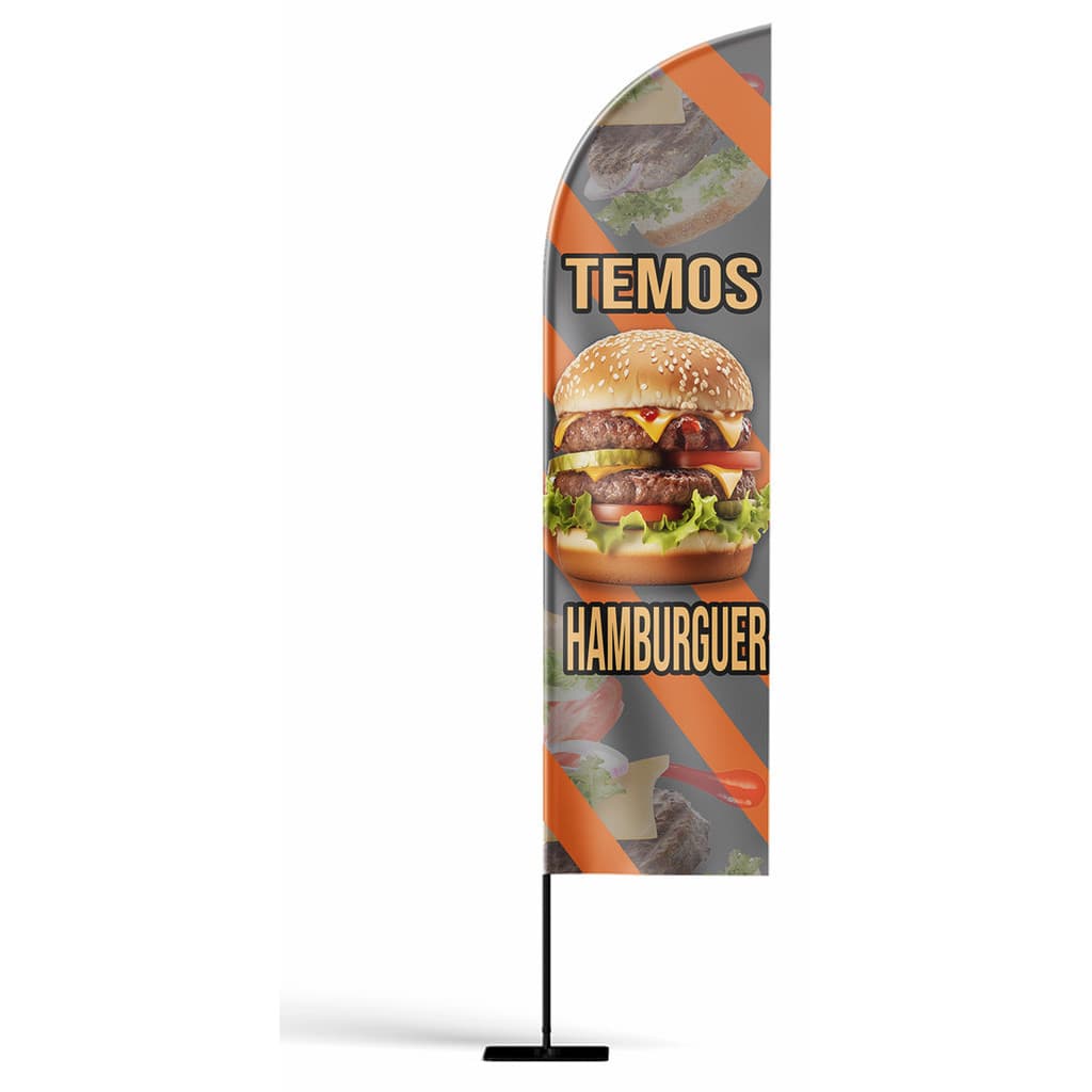 WIND BANNER COMPLETO HAMBURGUER