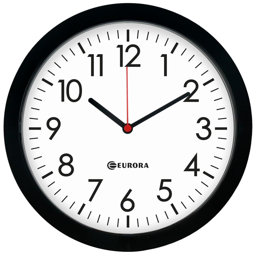 RELOGIO DE PAREDE GRANDE FUNDO BRANCO 28CM PT 6575