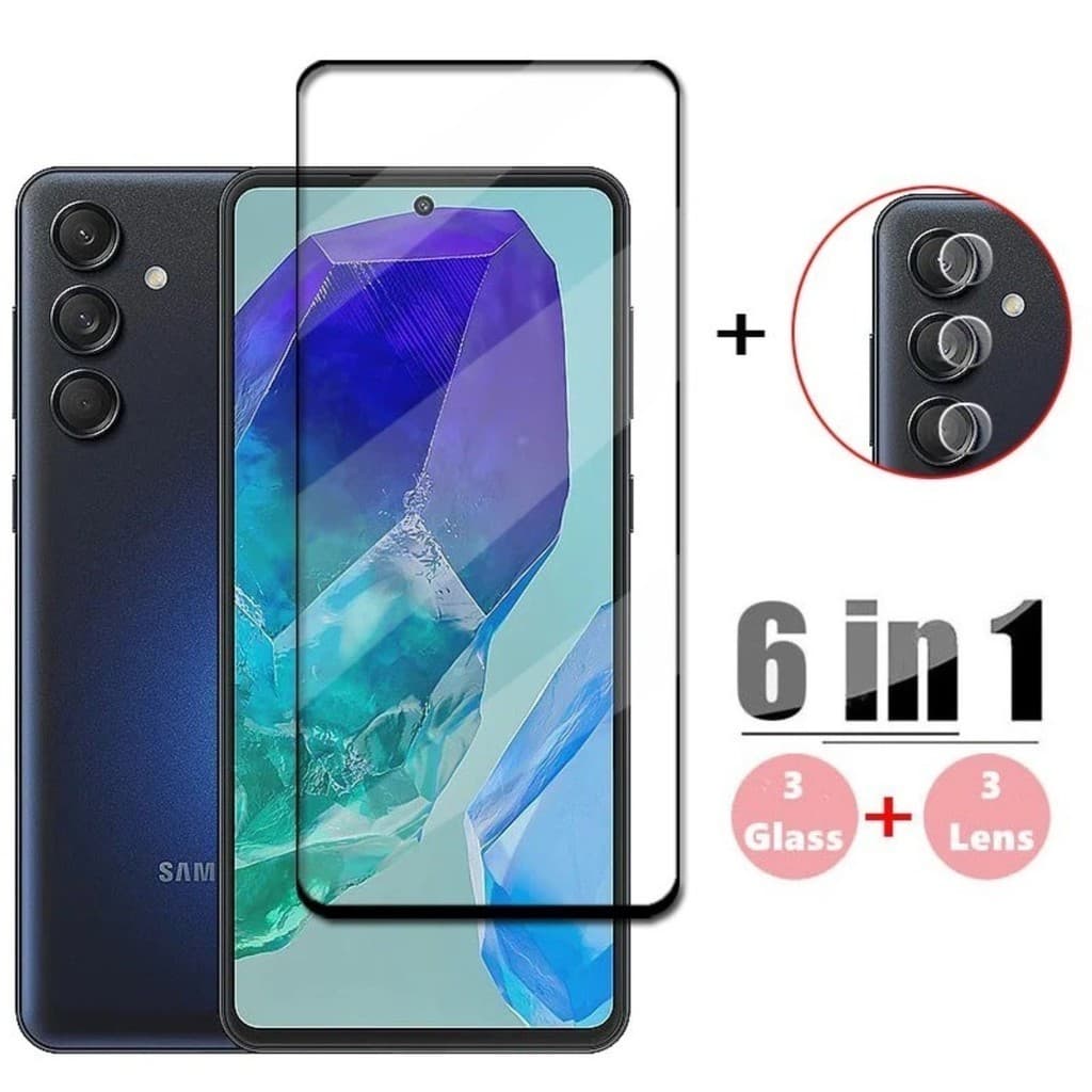 Película vidro 21D temperado para samsung galaxy m55,m15 +película vidro de Câmera m55,m15