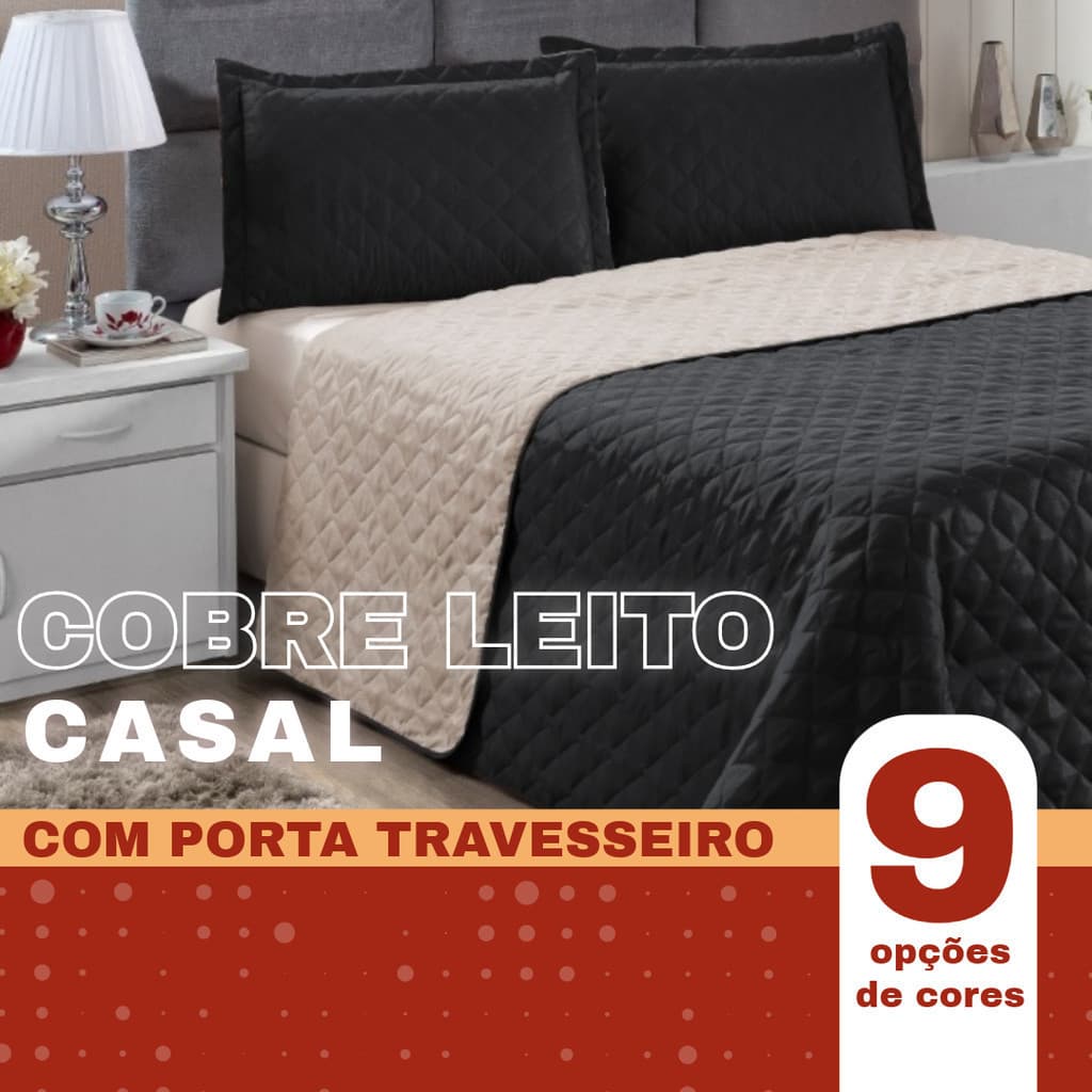 Colcha Cobre Leito Dupla Face Casal QUEEN e KING Realeza Matelasse