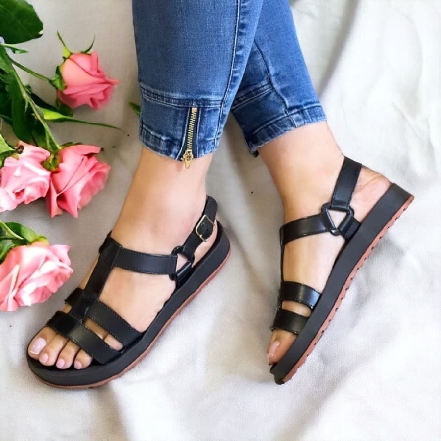 Sandália Feminina Papete Plataforma Flatform Sandália Birken Macia e Confortável Moda Blogueira
