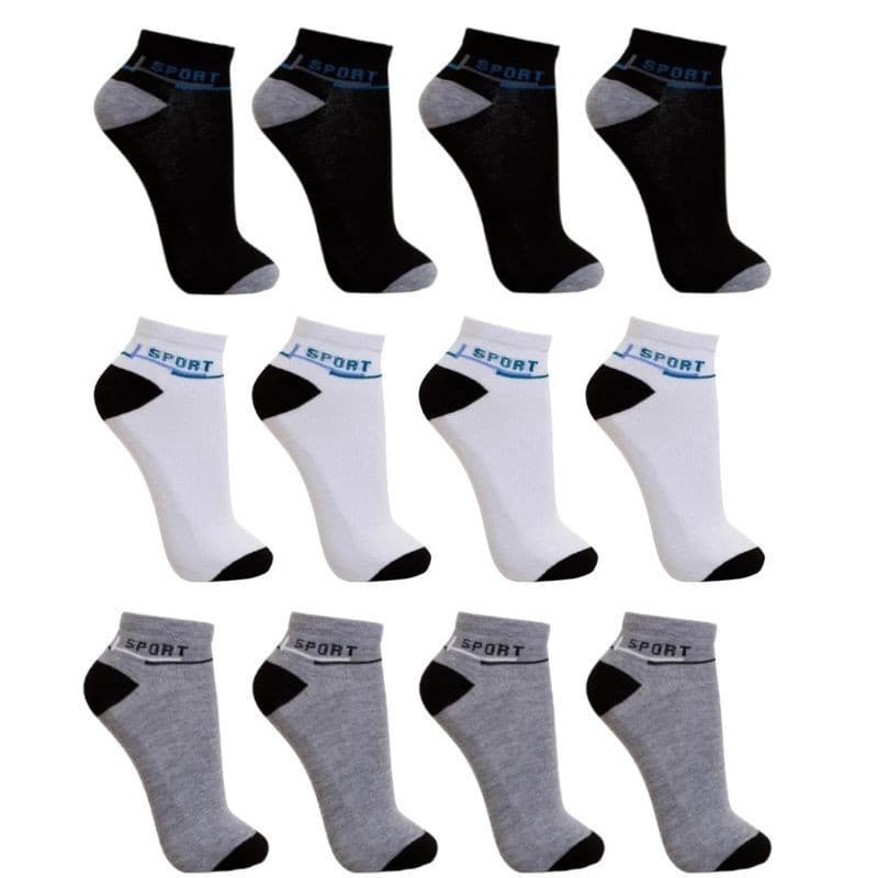KIT 12 PARES Soquete Meias 40-46 unisex WZ09