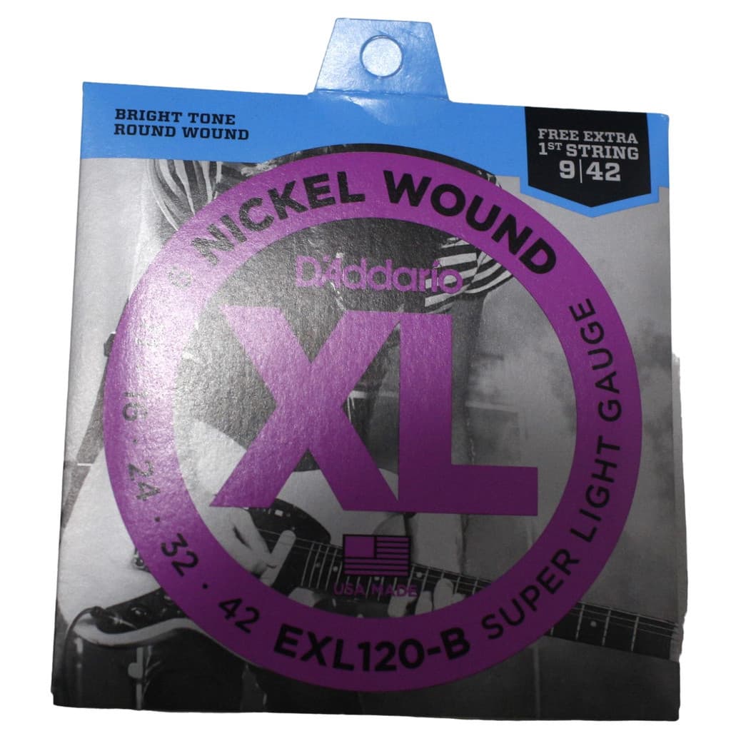 ENCORDOAMENTO GUITARRA DADDARIO - EXL 120-B NICKEL