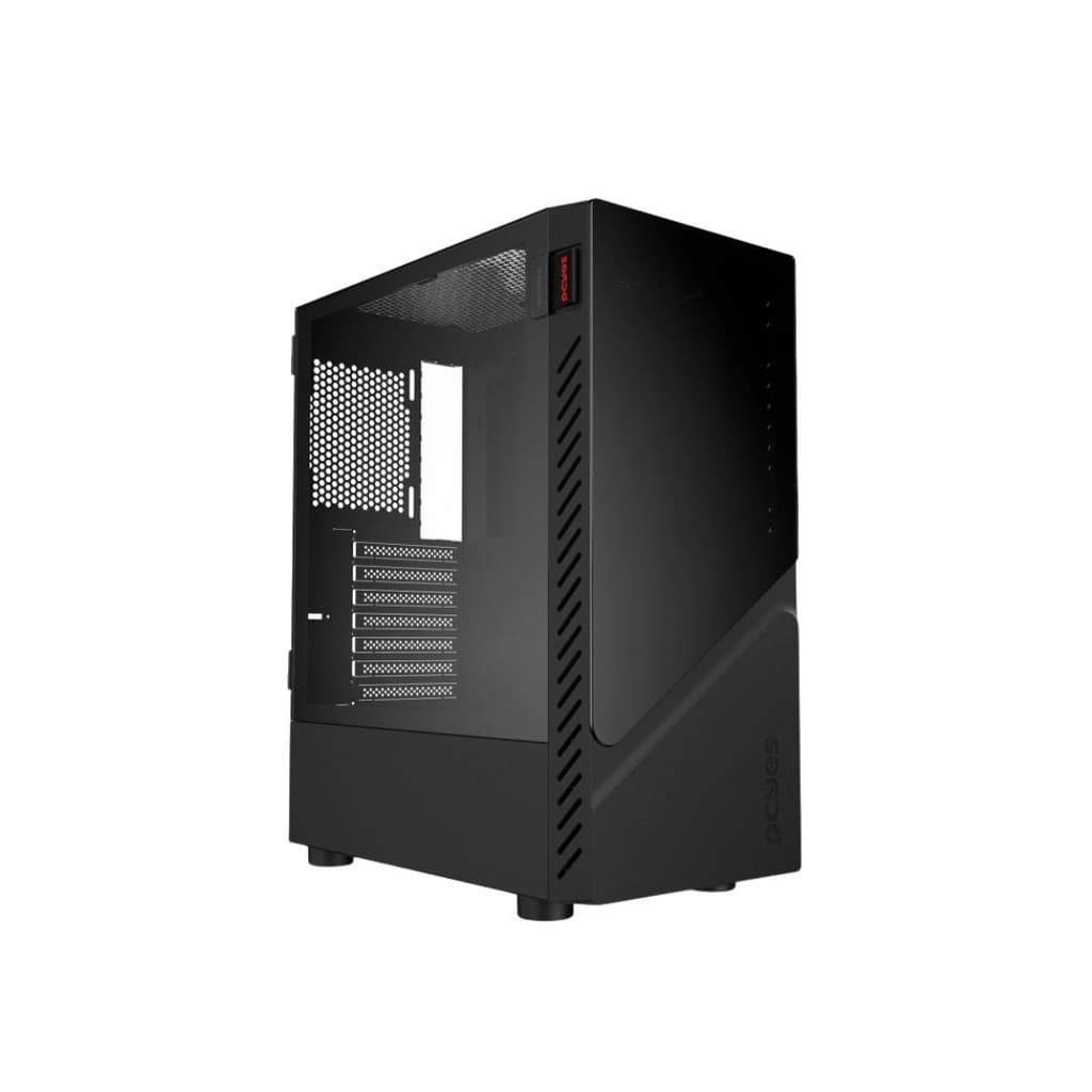 Gabinete Gamer Set Black Vulcan Lateral em Vidro - GSBVPBR Pcyes