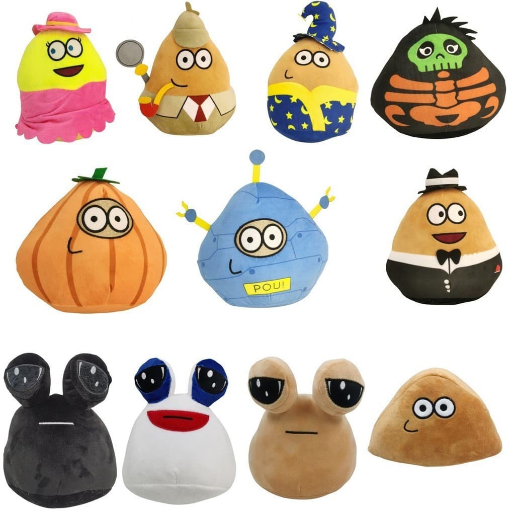 Pou Plush My Pet Alien Pou Macio Travesseiro Stuffed Animals Toy Kawaii DIY Jogo Plush Doll Favors Preferred New Gifts f
