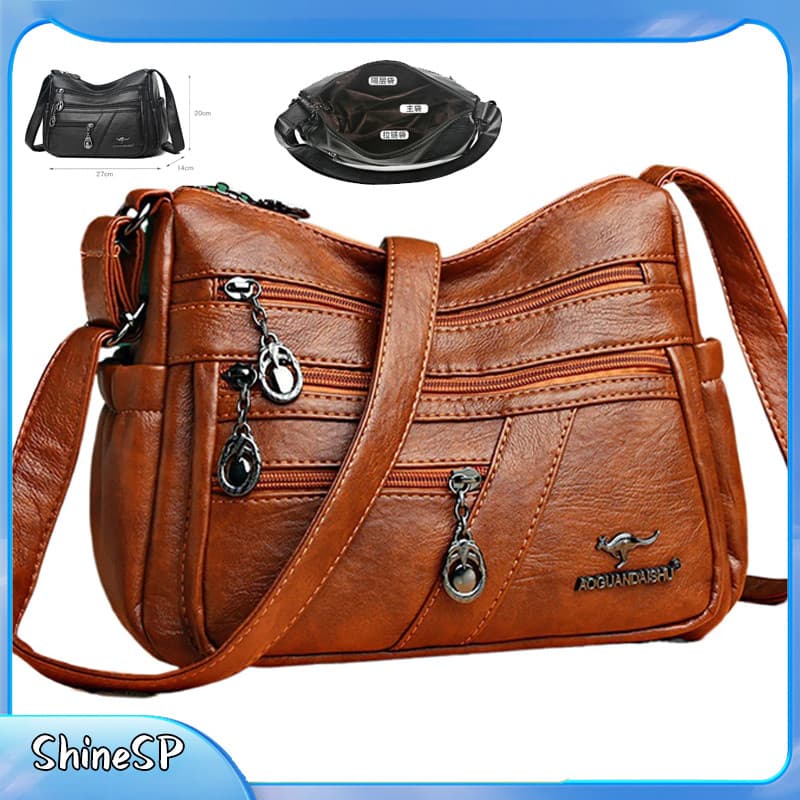 Bolsa Tiracolo Feminina Moderna Em Couro Pu Moda Bolsa De Ombro Pronta Entrega