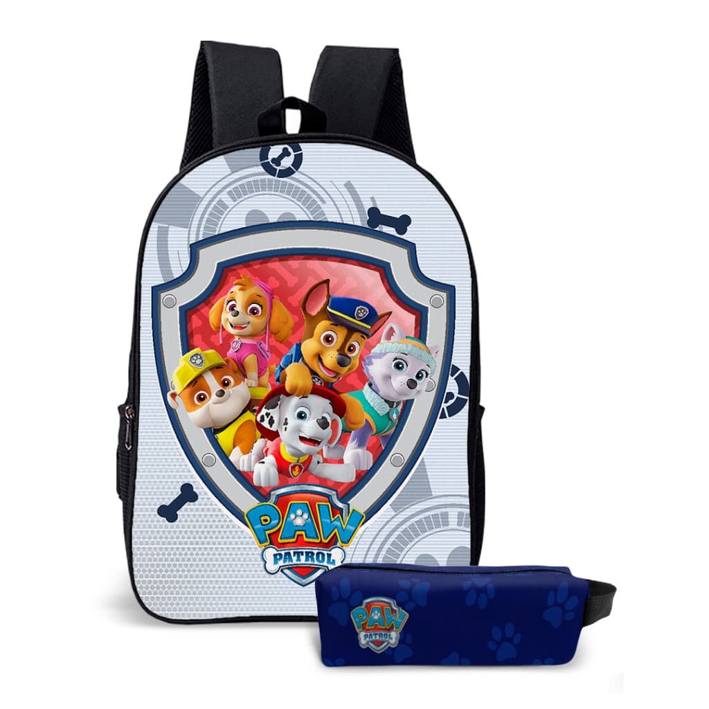 Mochila Temática Infantil Escolar Patrulha Salvadora Avulsa ou Kit Escolar Mochila e Estojo