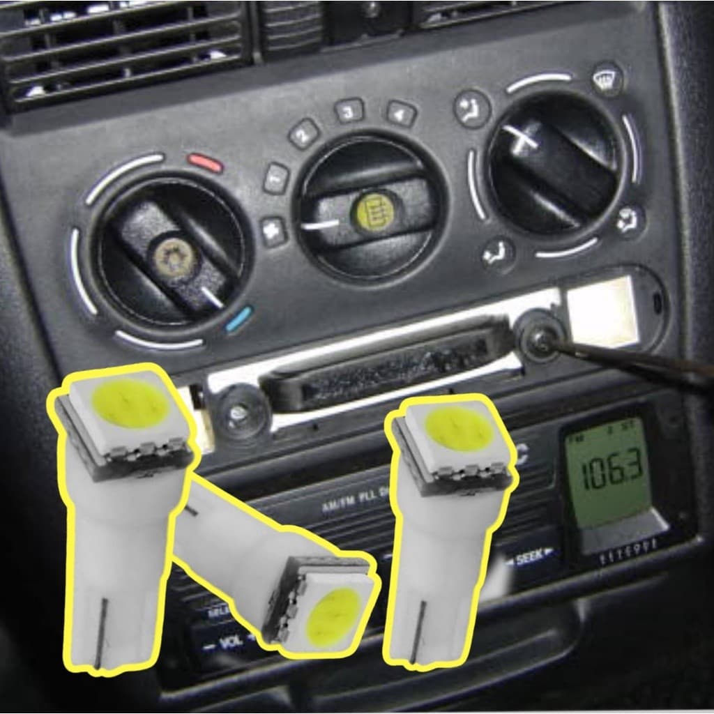 Kit Com 4 Lampadas Led para painel ar condicionado Corsa Wind Classic