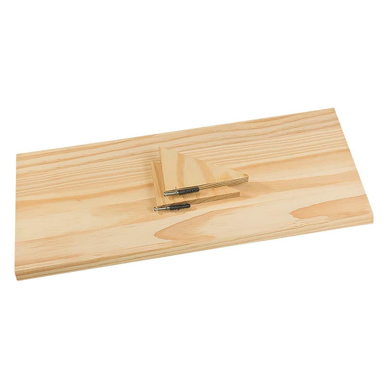 Prateleira reta 50x20cm com suporte parafusos e buchas