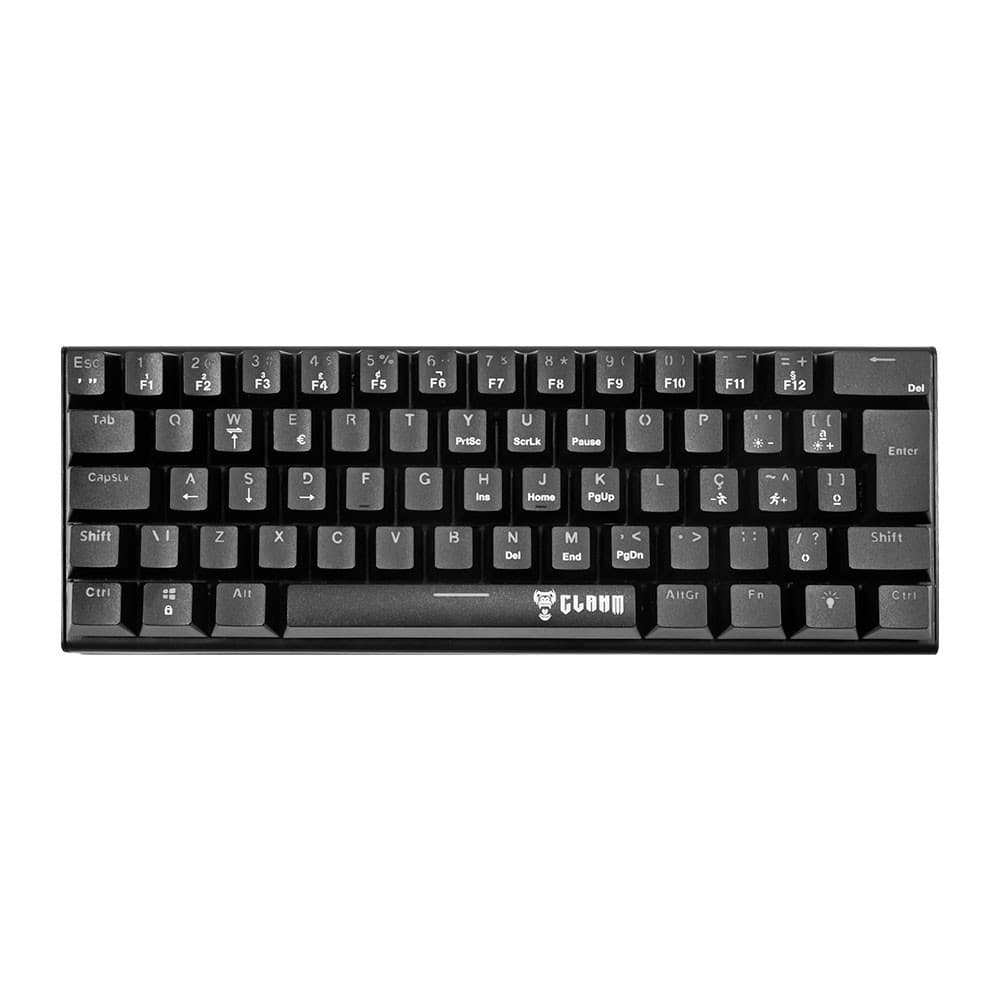 Teclado Mecânico Gamer CLANM Night Walker CL-TK76 RGB Preto PC Computador ABNT2